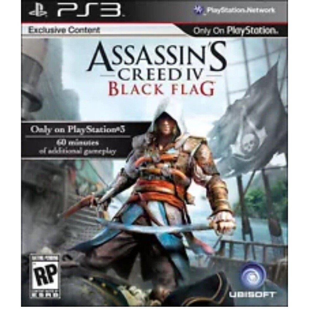 Assassins Creed Black Flag for Sony PlayStation 3 With Case PS3